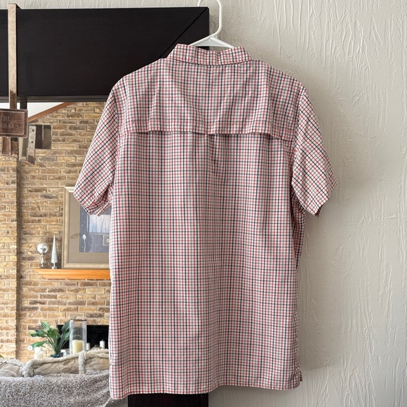 The North Face Men's Red and White Checkered Shirt - Large - Picture 2 of 5